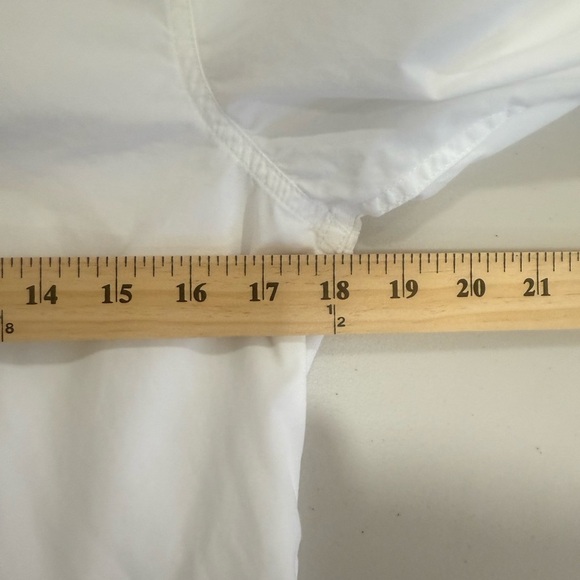 Sundance Cotton Pleated Bib Button Up Long Sleeve Collared Blouse Size XS - Picture 7 of 8